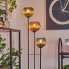 Koyoto Golvlampa Trä ljus, Svart, 3-ljuskällor
