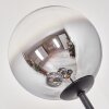Gastor Golvlampa Trä mörkt, Svart, 4-ljuskällor