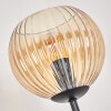 Koyoto Golvlampa 30 cm Trä mörkt, Svart, 4-ljuskällor