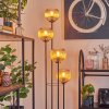 Koyoto Golvlampa 30 cm Trä mörkt, Svart, 4-ljuskällor