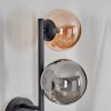 Chehalis kullampa, Vägglampa Amber, Rökfärger, 3-ljuskällor