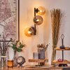 Chehalis kullampa, Vägglampa Amber, Rökfärger, 3-ljuskällor