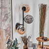 Chehalis kullampa, Vägglampa Amber, Rökfärger, 3-ljuskällor