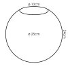 Lampskärm i glas  Gastor Reservglas 25 cm Klart, Rökfärger