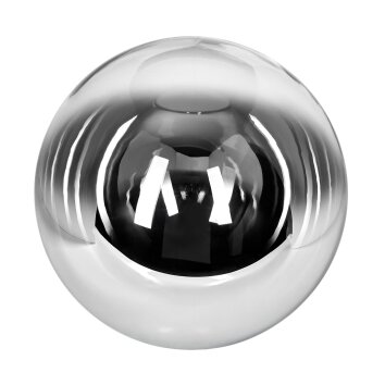 Lampskärm i glas  Gastor Reservglas 30 cm Krom, Klart, Rökfärger