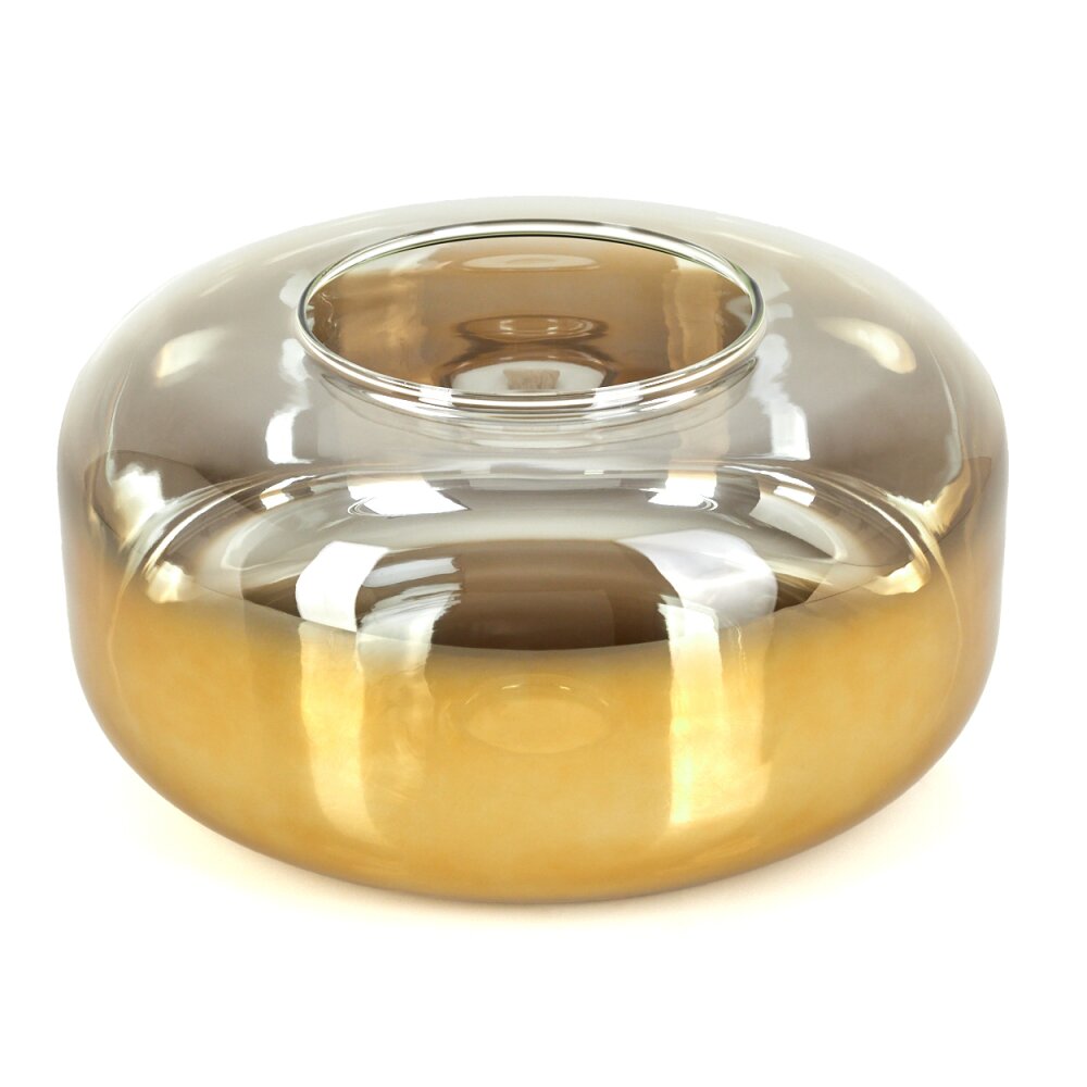 Lampskärm i glas Boza Reservglas, reservdel Guld, Klart main product photo