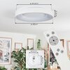 Joren Taklampa, Panel LED Vit, 1-ljuskällor, Fjärrkontroll