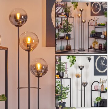 Gastor Golvlampa 30 cm Svart, 3-ljuskällor