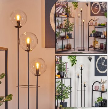 Gastor Golvlampa 30 cm Svart, 3-ljuskällor Gastor Golvlampa 30 cm Svart, 3-ljuskällor