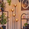 Gastor Golvlampa 30 cm Trä mörkt, Svart, 4-ljuskällor