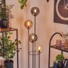 Gastor Golvlampa 30 cm Trä mörkt, Svart, 4-ljuskällor