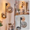 Chehalis kullampa, Vägglampa Amber, Rökfärger, 3-ljuskällor