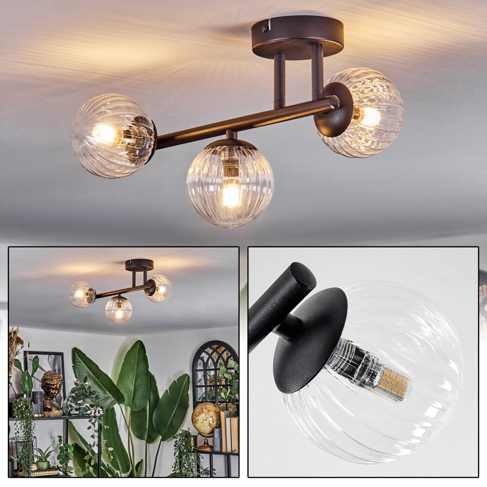 Chehalis Taklampa, kullampa Klart, 3-ljuskällor main product photo