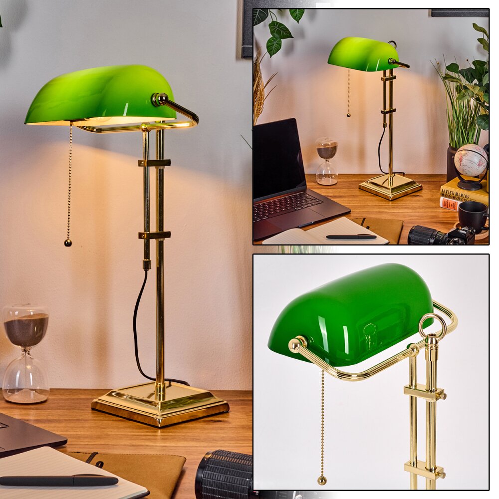 Ragaz bankirlampa, Skrivbordslampa, Bordslampa Mässing, 1-ljuskällor main product photo