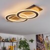Besperia Taklampa LED träoptik, Svart, 1-ljuskällor