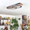 Besperia Taklampa LED träoptik, Svart, 1-ljuskällor