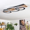 Besperia Taklampa LED träoptik, Svart, 1-ljuskällor