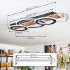 Besperia Taklampa LED träoptik, Svart, 1-ljuskällor