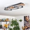 Besperia Taklampa LED träoptik, Svart, 1-ljuskällor