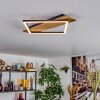Cabanas Taklampa LED träoptik, Svart, 1-ljuskällor