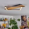 Cabanas Taklampa LED träoptik, Svart, 1-ljuskällor