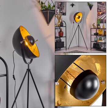Saturn Golvlampa Svart, 1-ljuskällor