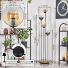 Koyoto Golvlampa 30 cm Trä mörkt, Svart, 4-ljuskällor