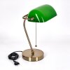 Tremoceira bankirlampa, Skrivbordslampa, Bordslampa Antikmässing, 1-ljuskällor