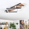 Cabanas Taklampa LED träoptik, Svart, 1-ljuskällor