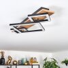 Cabanas Taklampa LED träoptik, Svart, 1-ljuskällor