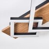 Cabanas Taklampa LED träoptik, Svart, 1-ljuskällor