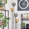 Koyoto Golvlampa 30 cm Trä mörkt, Svart, 4-ljuskällor