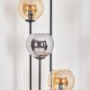 Koyoto Golvlampa 30 cm Trä mörkt, Svart, 4-ljuskällor