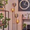 Koyoto Golvlampa 30 cm Trä mörkt, Svart, 4-ljuskällor