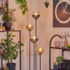 Koyoto Golvlampa 30 cm Trä mörkt, Svart, 4-ljuskällor