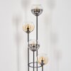 Koyoto Golvlampa 30 cm Trä mörkt, Svart, 4-ljuskällor