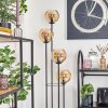 Koyoto Golvlampa 30 cm Trä mörkt, Svart, 4-ljuskällor