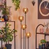 Koyoto Golvlampa 30 cm Trä mörkt, Svart, 4-ljuskällor