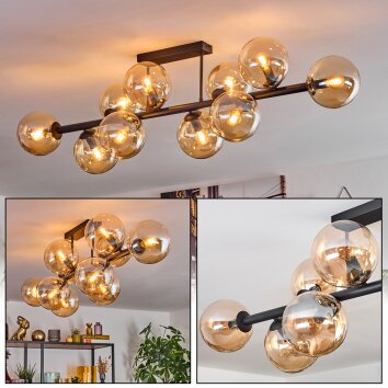 Gastor Taklampa, kullampa Amber, 10-ljuskällor