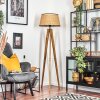 Ramila Golvlampa Naturfärger, Svart, 1-ljuskällor