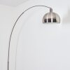 Baloca Golvlampa, Båglampor Nickel matt, Svart, 1-ljuskällor