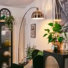Baloca Golvlampa, Båglampor Nickel matt, Svart, 1-ljuskällor