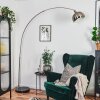 Baloca Golvlampa, Båglampor Nickel matt, Svart, 1-ljuskällor