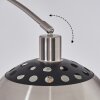 Baloca Golvlampa, Båglampor Nickel matt, Svart, 1-ljuskällor