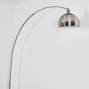 Baloca Golvlampa, Båglampor Nickel matt, Svart, 1-ljuskällor
