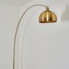 Baloca Golvlampa, Båglampor Guld, Svart, 1-ljuskällor