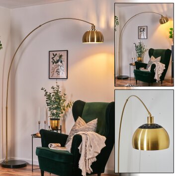 Baloca Golvlampa Guld, Svart, 1-ljuskällor