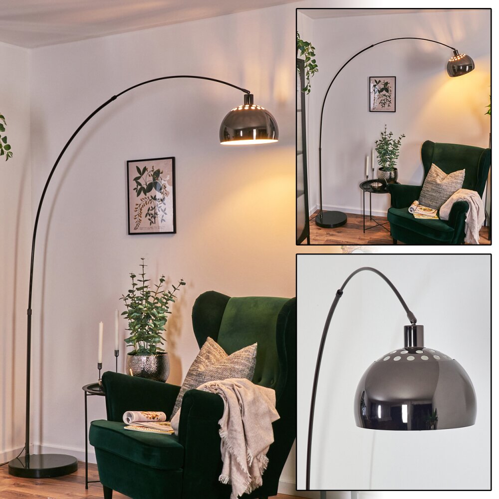 Baloca Golvlampa Krom, Svart, 1-ljuskällor main product photo
