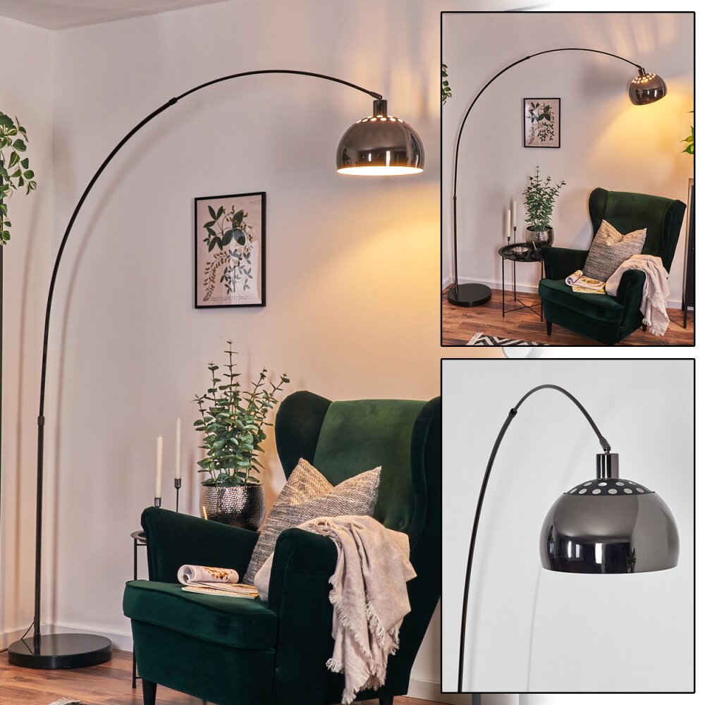 Baloca Golvlampa Krom, Svart, 1-ljuskällor main product photo