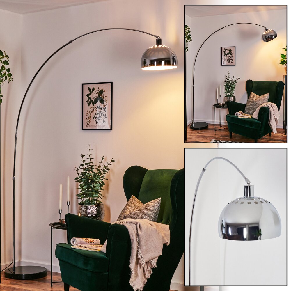 Baloca Golvlampa Krom, Svart, 1-ljuskällor main product photo